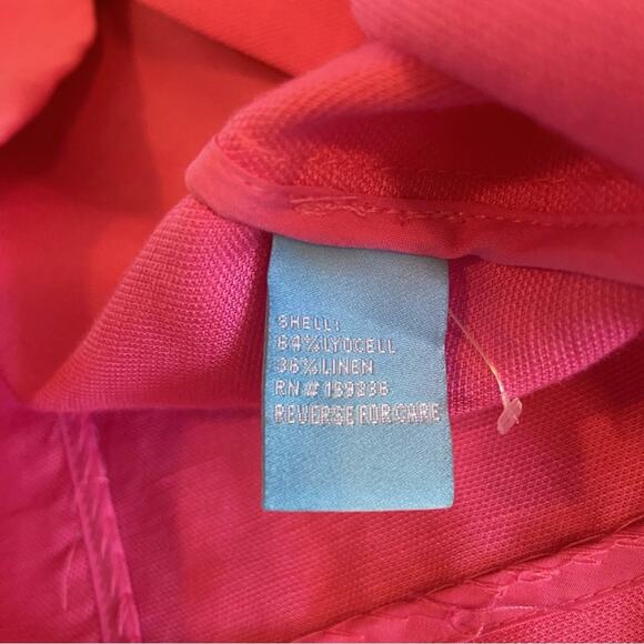 J. McLaughlin Vesta Linen Blend Blazer Persian Pink 10 (see description re flaw) - Picture 13 of 16